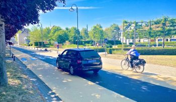 Fietsstroken Heyvaertlaan